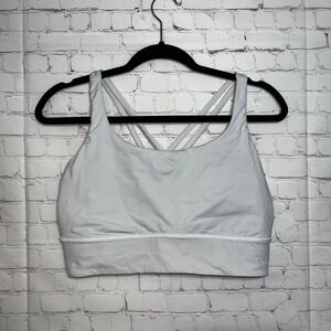 Lululemon Free to Be Serene Bra White Strappy High Support Yoga Sport LW2EB9S 12